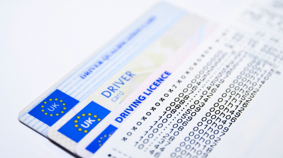 Foto da drive licence